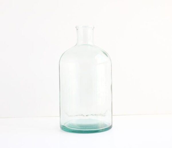 Botella retro de cristal grande